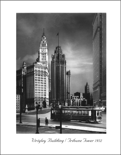 Wrigley Building / Tribune Tower, 1932